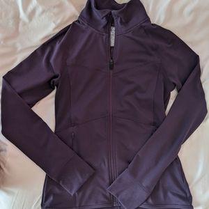 Champion Women's Dark Purple Zip up Sweatshirt